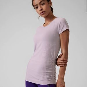 Athleta, Speedlight tee, bright pink, size xs